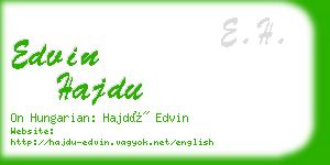 edvin hajdu business card